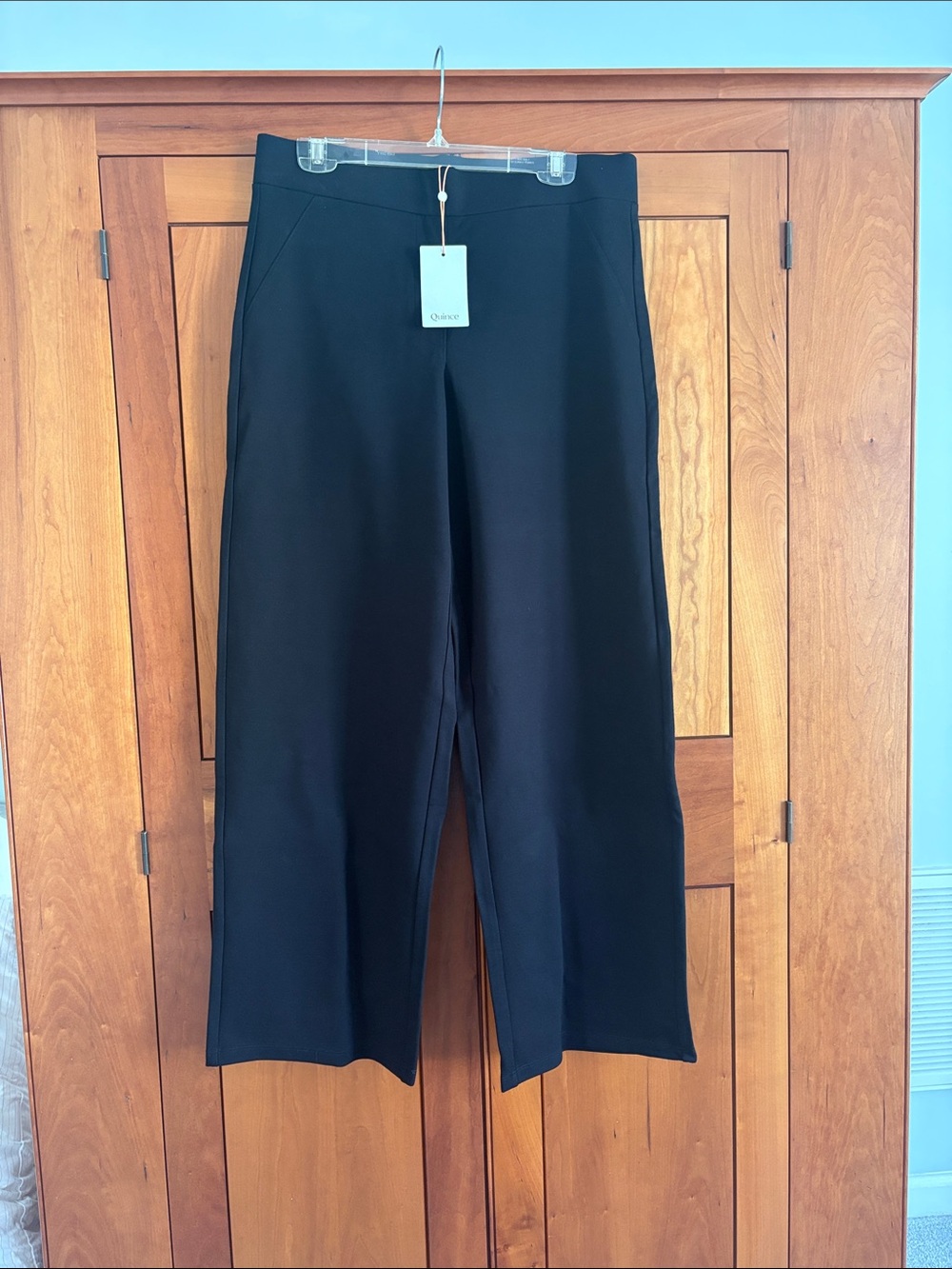 Quince Ultra-Stretch Ponte Wide Leg Pants - 32 Long